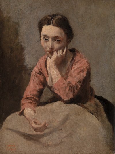 Jeune femme pensive - Jean Baptiste Camille Corot